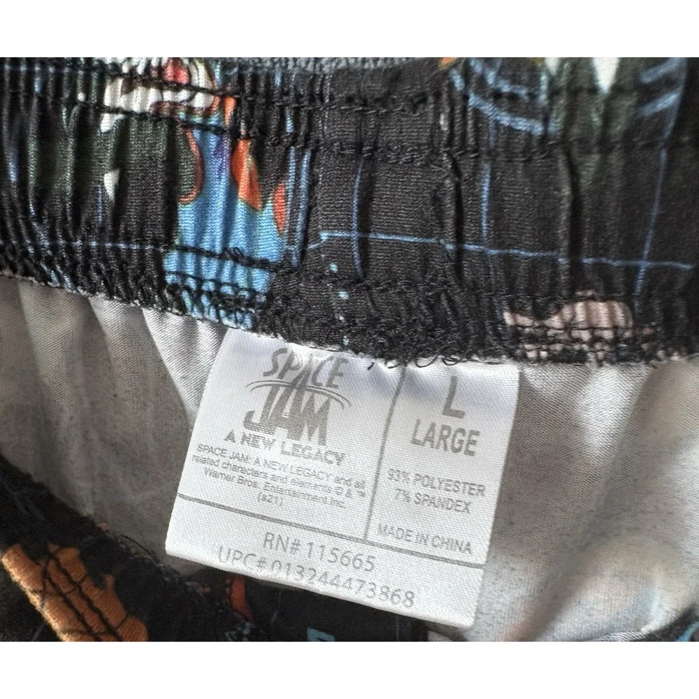 Space Jam a New Legacy Tune Squad Pajama Lounge Pants Looney Tunes Black Large